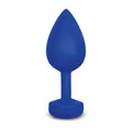 Gplug Large Navy Blue rechargeable silicone anal plug for enhanced pleasure and stimulation.