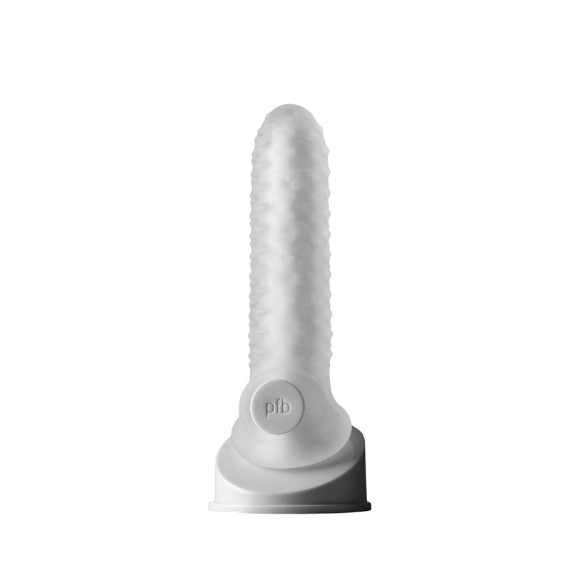 Fat Boy Checker Plate Sheath displayed upright showing unique textured design and suction base.