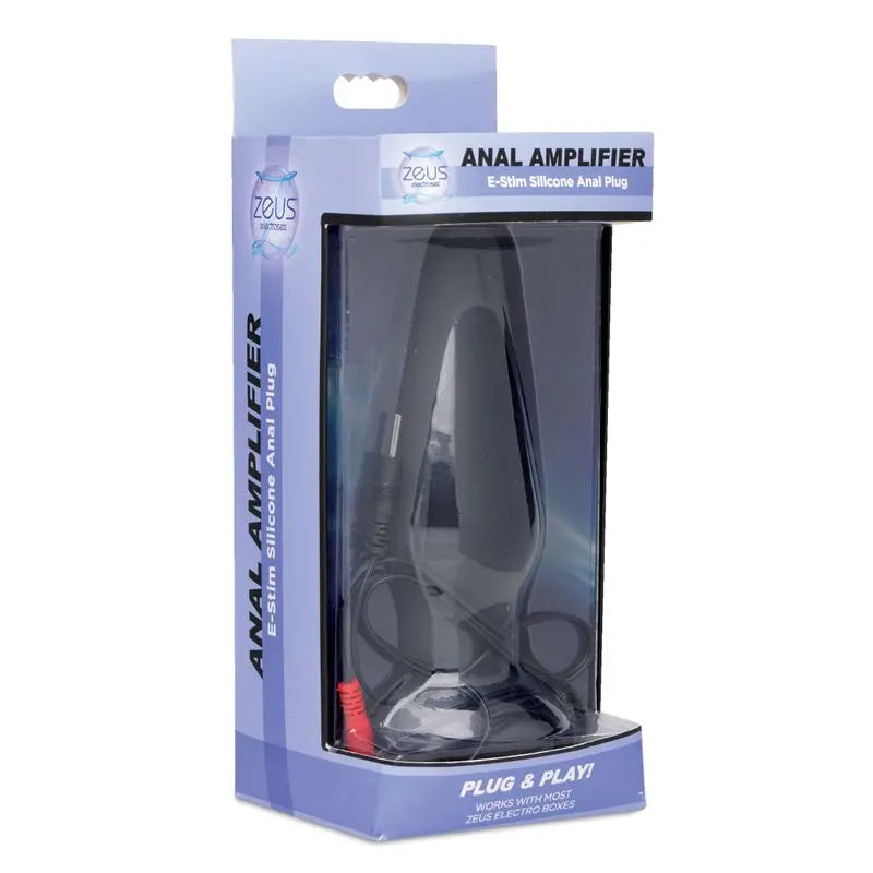 Zeus Anal Amplifier Silicone eStim Plug Zeus Discreet Intimate Essentials.
