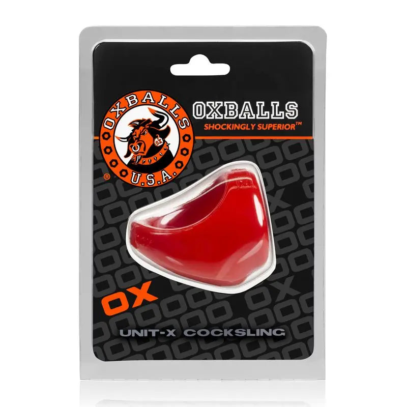 Unit X Cocksling Red OxBalls Discreet Intimate Essentials.