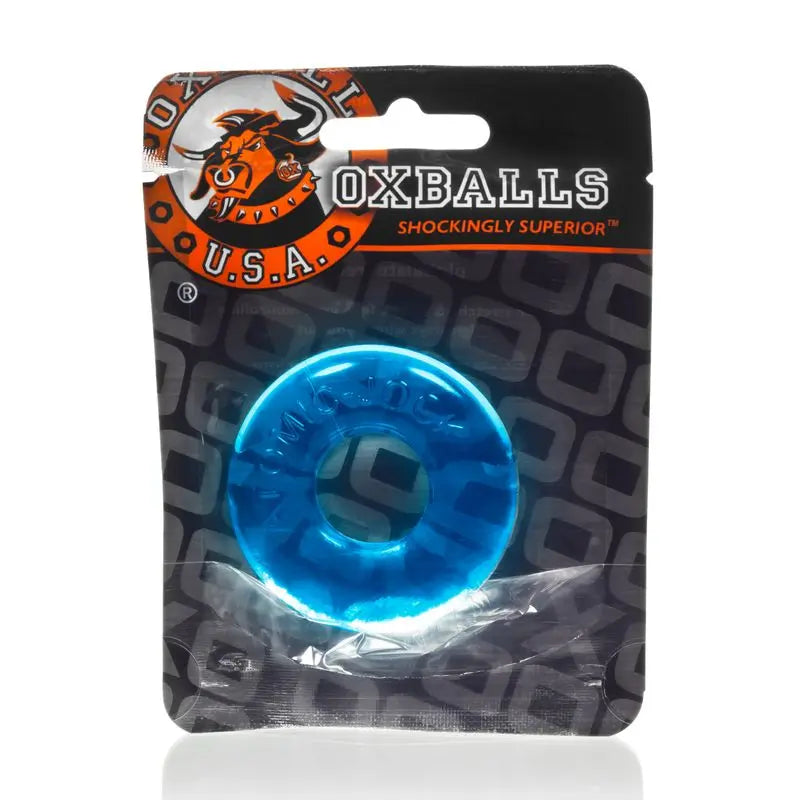 Donut 2 Cockring Large Ice Blue OxBalls Discreet Intimate Essentials.