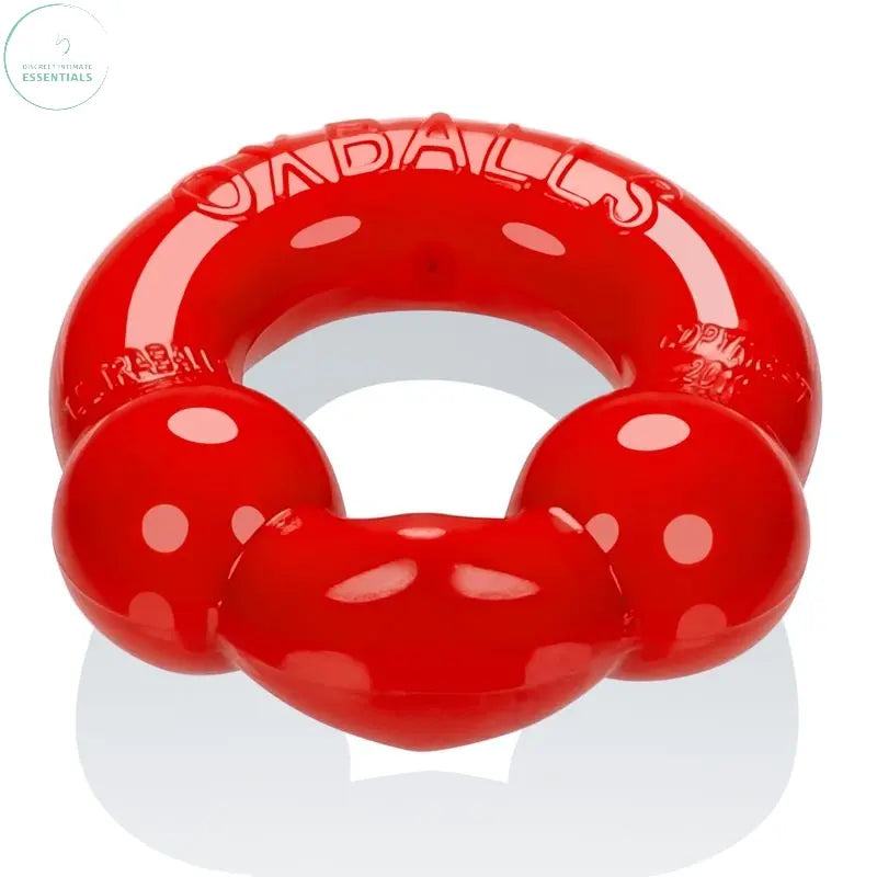 Affordable quality Ultraballs 2 Pk Cockring Steel And Red  from OxBalls by Discreet Intimate Essentials with Discreet Delivery 