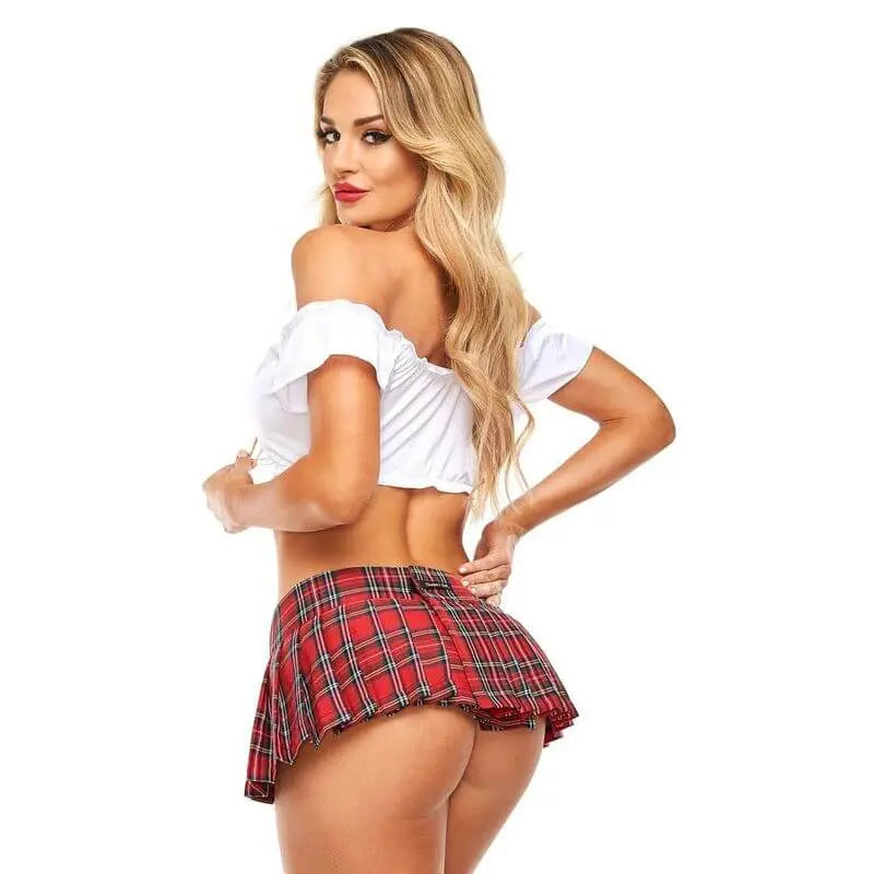 Sexy School Girl Tie Top White Teachers Pet Discreet Intimate Essentials.