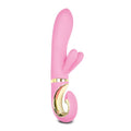 G-spot vibrator in candy pink color with dual stimulation features for maximum pleasure.