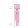 Pillow Talk Sultry dual ended warming massager in pink packaging showcasing its luxurious design and features.