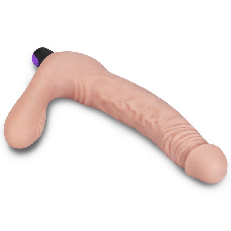 IJOY Rechargeable Strapless Strap on - premium silicone, 8.25 inches, 1.55 inches wide, G-Spot stimulation.