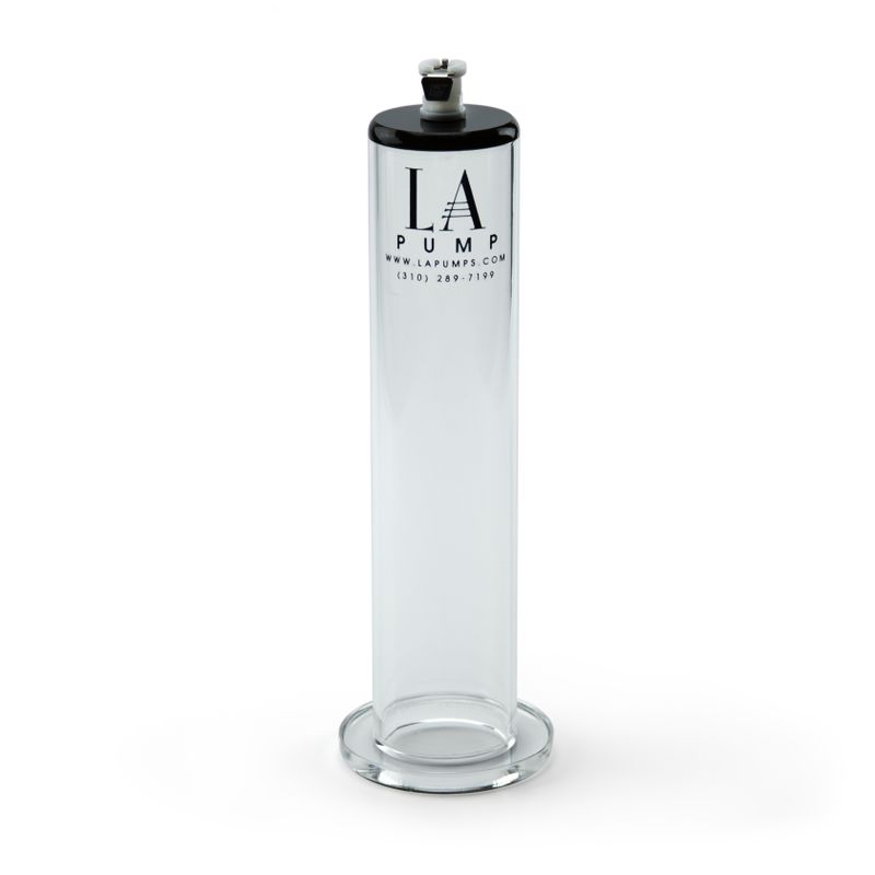 Premium Penis Cylinder 2.75in x 9in with clear design and top valve for seamless pumping experience.