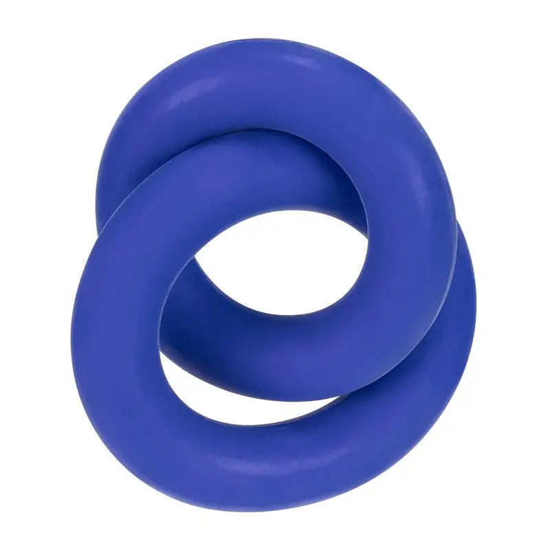 Affordable quality DUO Linked Cock/Ball Rings by Hunkyjunk Cobalt  from Hunkyjunk by Discreet Intimate Essentials with Discreet Delivery 