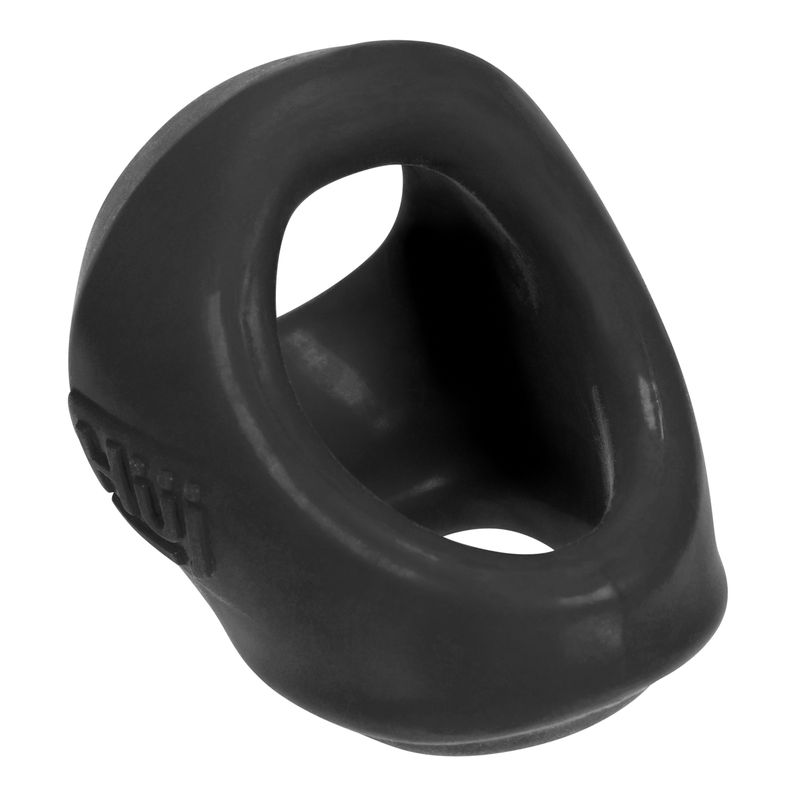 CLUTCH Cock/Ball Sling by Hunkyjunk Tar in black, designed for comfort and support in intimate moments.