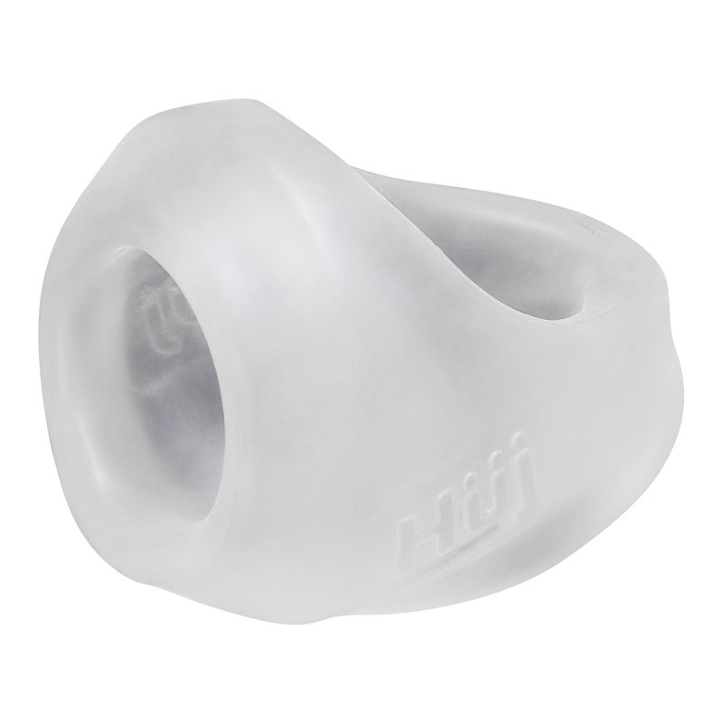 CLUTCH Cock/Ball Sling by Hunkyjunk Ice, designed for enhanced support and comfort in a sleek, transparent finish.