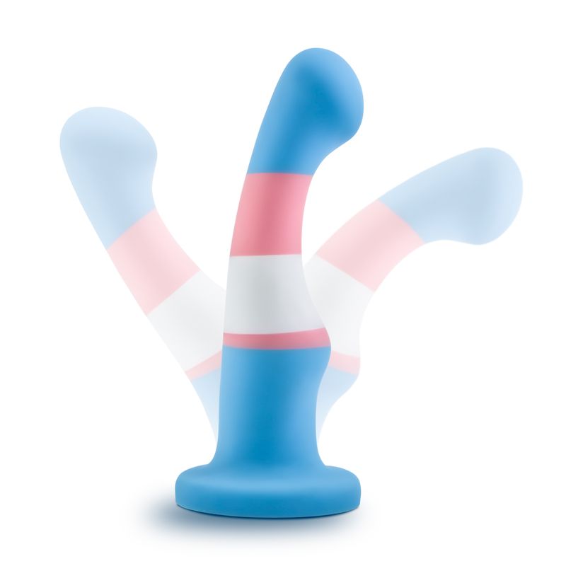 Avant Pride P2 True Blue silicone dildo for pleasure with a strong suction base and stylish design.