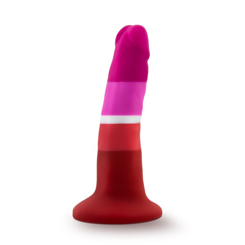 Avant Pride P3 Beauty silicone dildo for pleasure with a colorful, modern design and strong suction cup base.