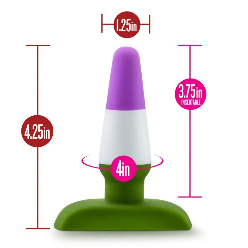 Avant Pride P6 Beyond Silicone Butt Plug Avant Discreet Intimate Essentials.