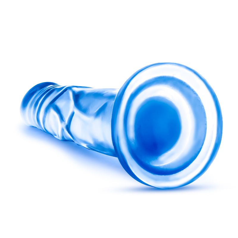B Yours Sweet N Hard 5 Blue realistic dildo with suction cup base for intimate essentials for her.
