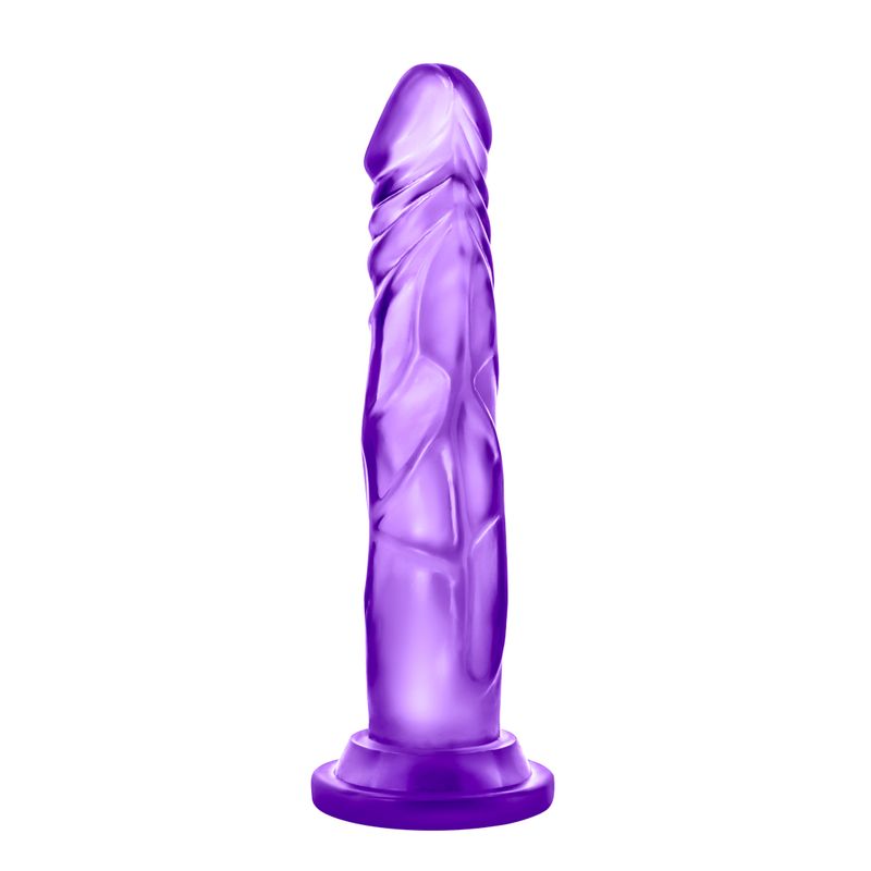 B Yours Sweet N Hard 5 purple realistic dildo with suction cup for solo or partner pleasure.
