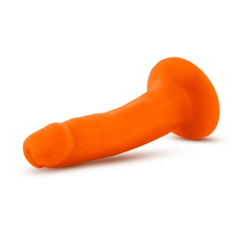 Neo Dual Density Cock 6in Neon Orange Neo Discreet Intimate Essentials.