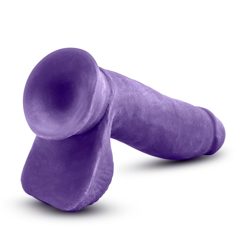 Au Naturel Bold Pleaser 7in purple ultra-realistic dildo with tapered head and FlexiShaft technology.