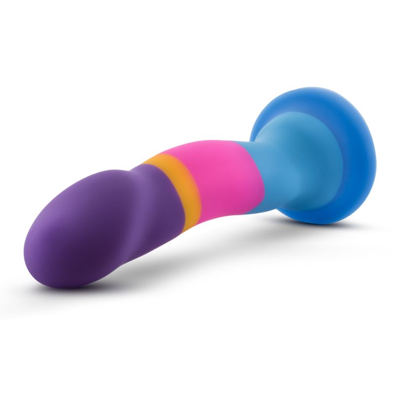 Avant D1 Hot n Cool Silicone Dildo in vibrant colors, showcasing an artisanal silicone dildo design.