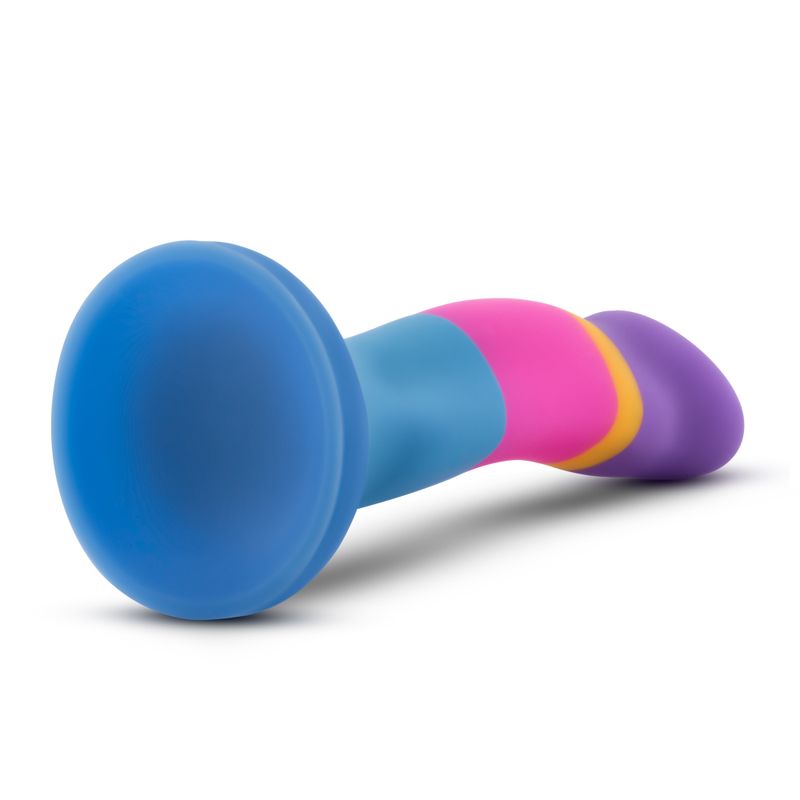 Avant D1 Hot n Cool Silicone Dildo - artisanal silicone dildo with elegant curves and vibrant colors.
