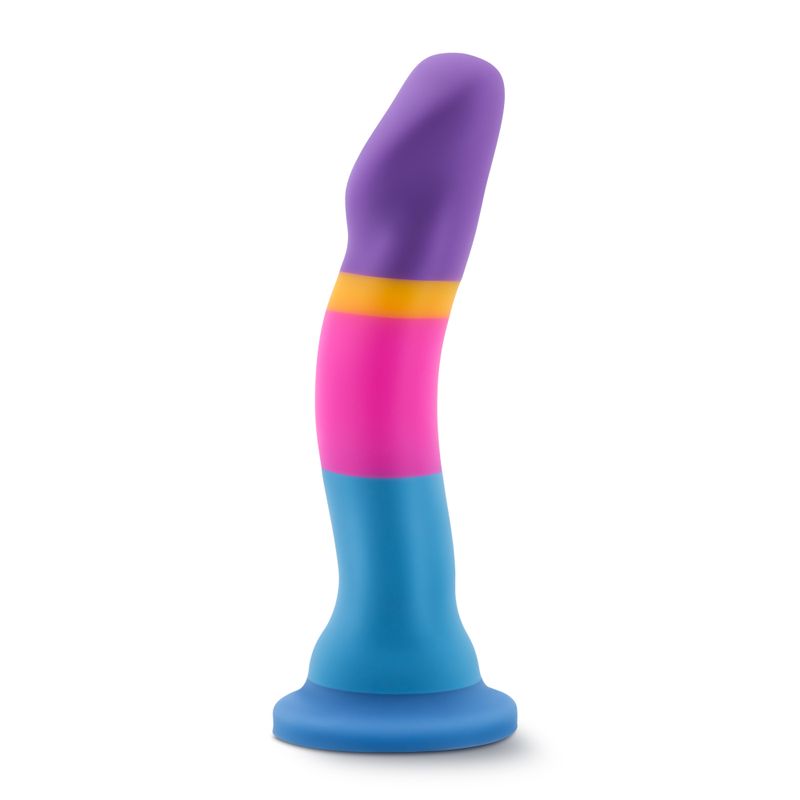 Avant D1 Hot n Cool Silicone Dildo, an artisanal silicone dildo with vibrant colors and elegant curves.