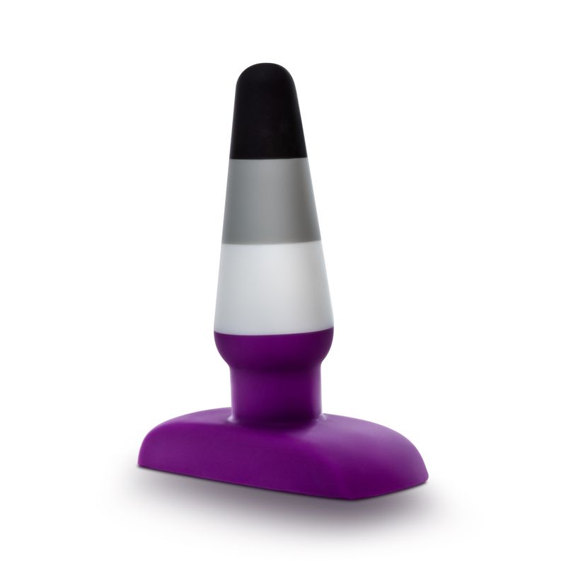 Avant Pride P7 Ace Silicone Butt Plug in purple, designed for comfortable use and easy insertion.