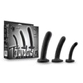 Temptasia Twist Kit Set of Three with swirling texture dildos for G-spot and anal stimulation, perfect intimate essentials for her.