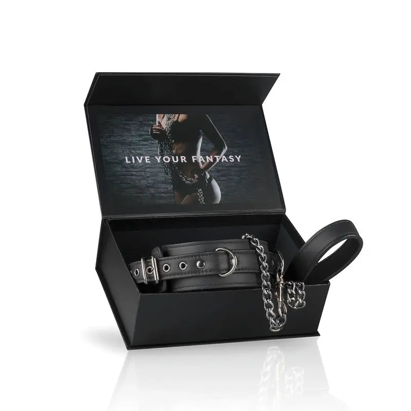 Fetish collar With Leash Fetish Collection Discreet Intimate Essentials.