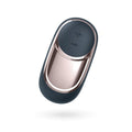 Satisfyer Layon 2 vibrator in dark design, remote control style, featuring adjustable intensity buttons.