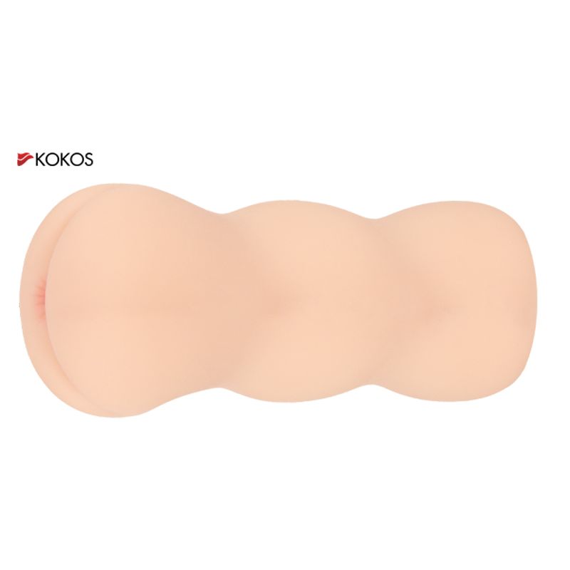 realistic anal masturbator designed for realistic insertion sensation and easy one-handed use.