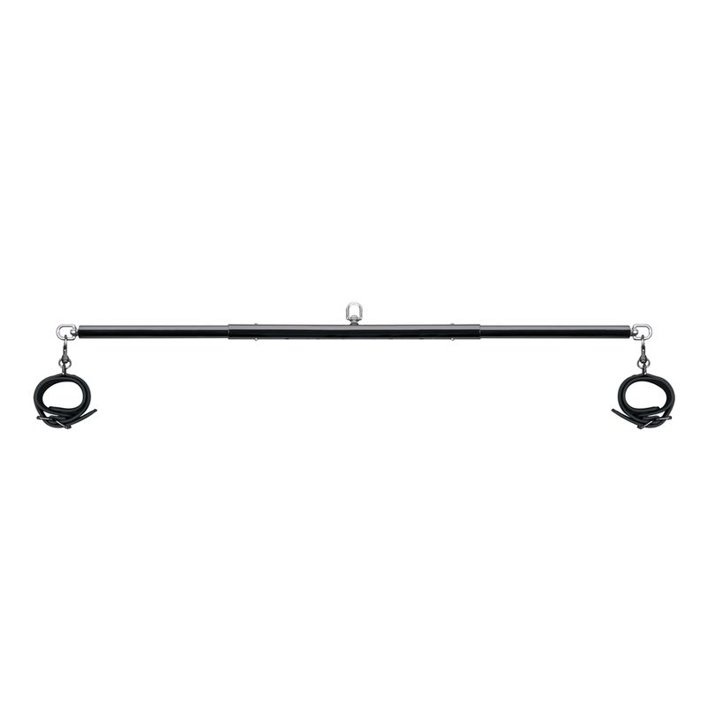 Expander Spreader Bar and Cuffs Set with adjustable metal bar and detachable cuffs for intimate play