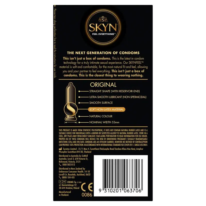 SKYN Original Condoms 20 Pc LifeStyles Discreet Intimate Essentials.
