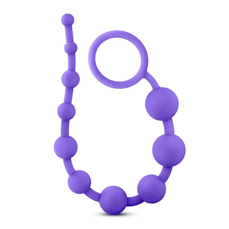 Luxe Silicone 10 Beads Purple Luxe Discreet Intimate Essentials.