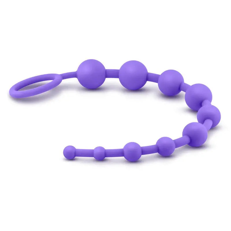 Luxe Silicone 10 Beads Purple Luxe Discreet Intimate Essentials.