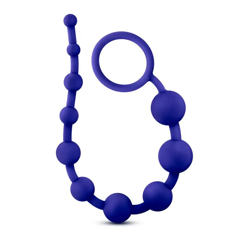 Luxe Silicone 10 Beads Indigo Luxe Discreet Intimate Essentials.