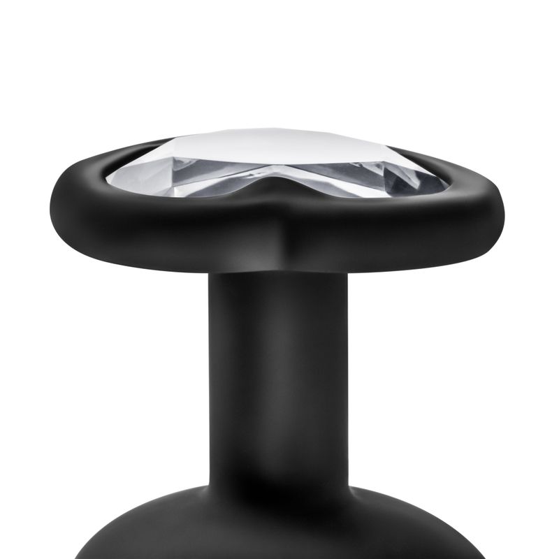 Temptasia bling anal plug with heart-shaped base and sparkling gem detail for elegant anal play.