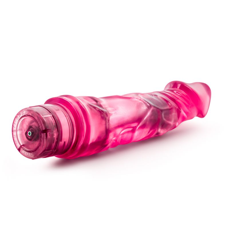 B Yours Vibe 6 pink realistic waterproof vibrator with multispeed vibrations and twist dial base.