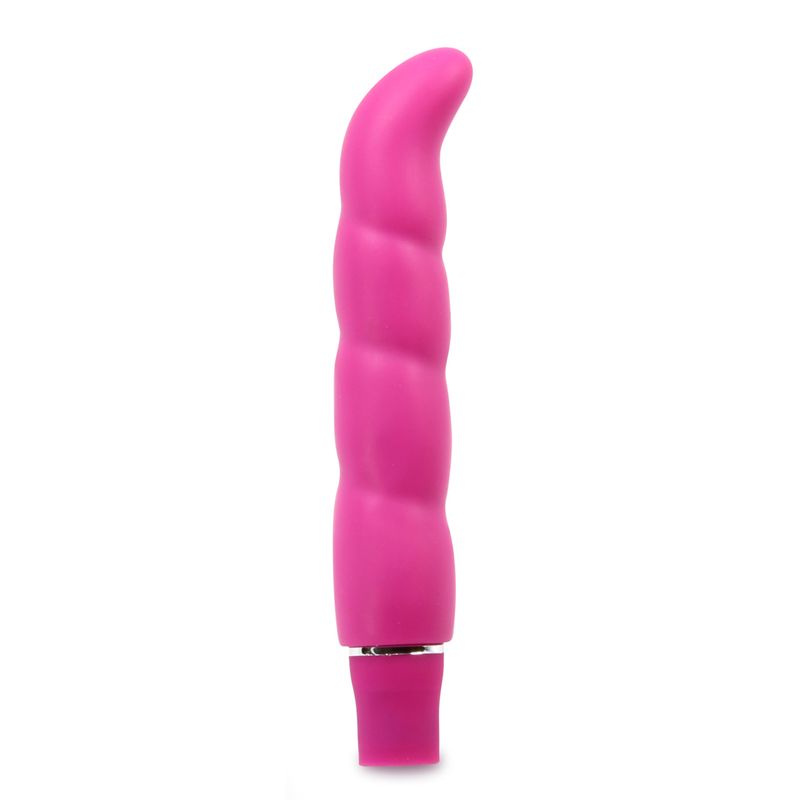Luxe Purity G vibrator features a seductive pink design with smooth satin finish and ergonomic shape for sensual pleasure.