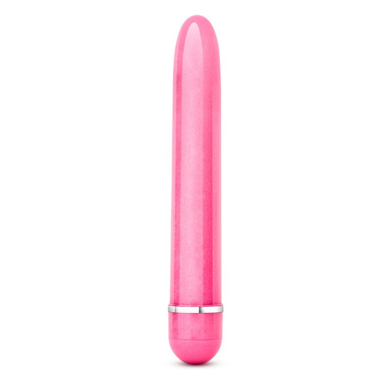 Sexy Things Slimline Vibe Pink - a sleek, seven-inch multi-speed waterproof vibrator in a modern pearl finish.