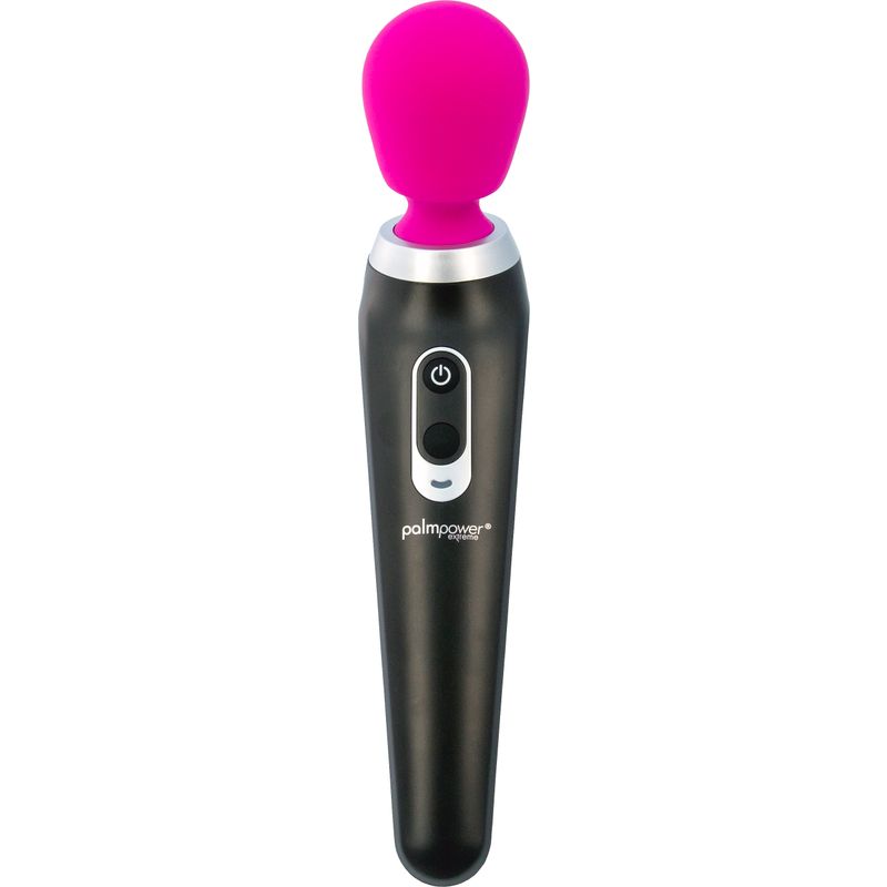 PalmPower Extreme Pink powerful rechargeable wand massager for deep, rumbly vibrations and comfort.