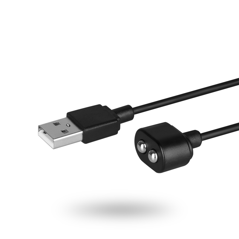 Satisfyer USB Charge Cable Black for rechargeable intimate essentials, suitable for Satisfyer Men toys.