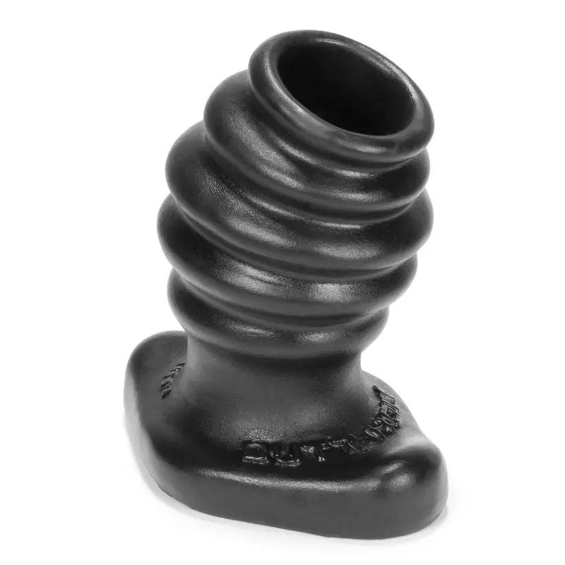 Butthole-2 Hollow Plug Medium Black OxBalls Discreet Intimate Essentials.