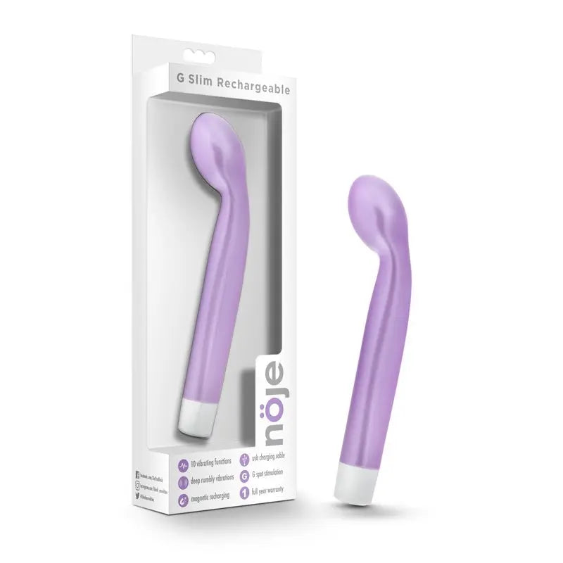 Noje G Slim Rechargeable Wisteria Noje Discreet Intimate Essentials.