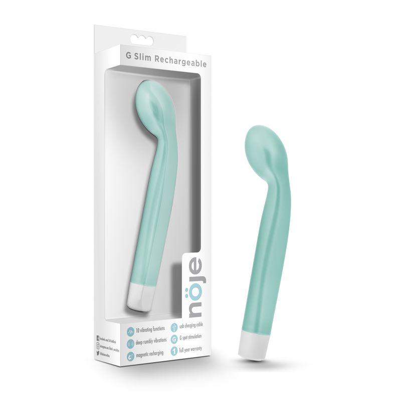 Noje G Slim rechargeable sage, a sleek rechargeable G spot vibrator designed for pleasure and exploration.