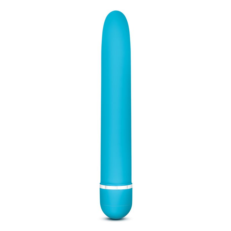 Rose Luxuriate Blue vibrator with sleek satin finish, waterproof feature, perfect intimate essential for her.