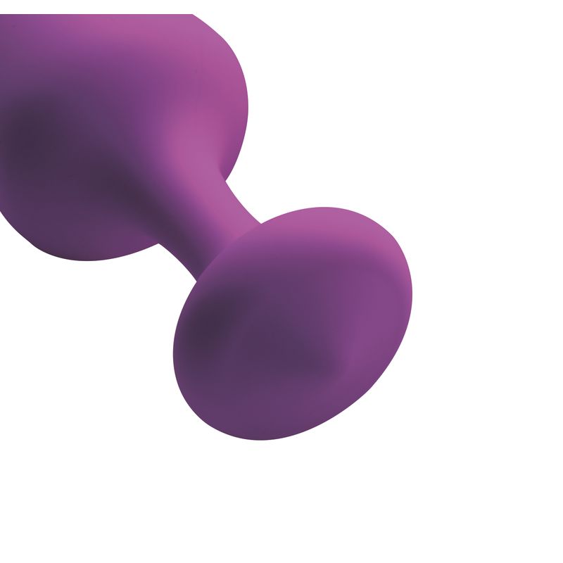 Close-up of a purple silicone anal plug for beginners, perfect for comfortable anal training, silicone anal plugs for beginners.