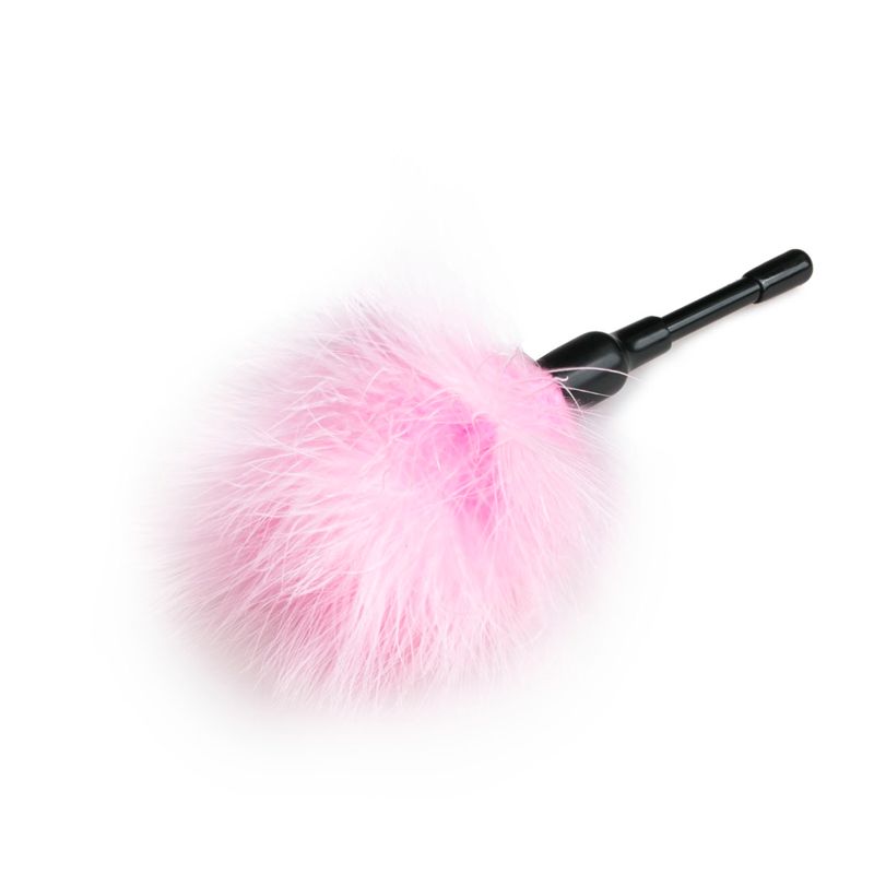 Tickler Pink Small feather tickler for foreplay with soft feathers and a short handle for pinpoint stimulation.
