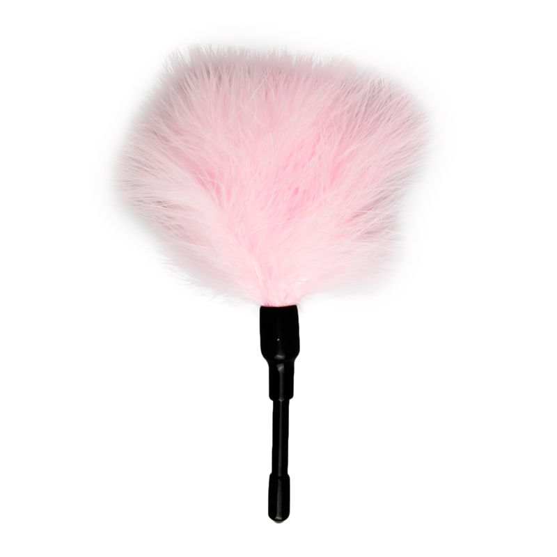 Tickler Pink Small feather tickler for foreplay with soft feathers for exciting stimulations during romantic moments.