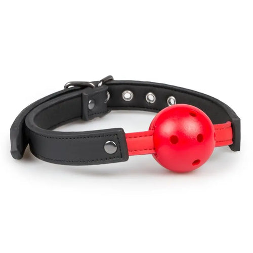 Ball Gag With PVC Ball Red Fetish Collection Discreet Intimate Essentials.