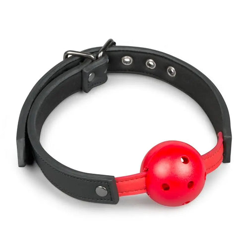 Ball Gag With PVC Ball Red Fetish Collection Discreet Intimate Essentials.
