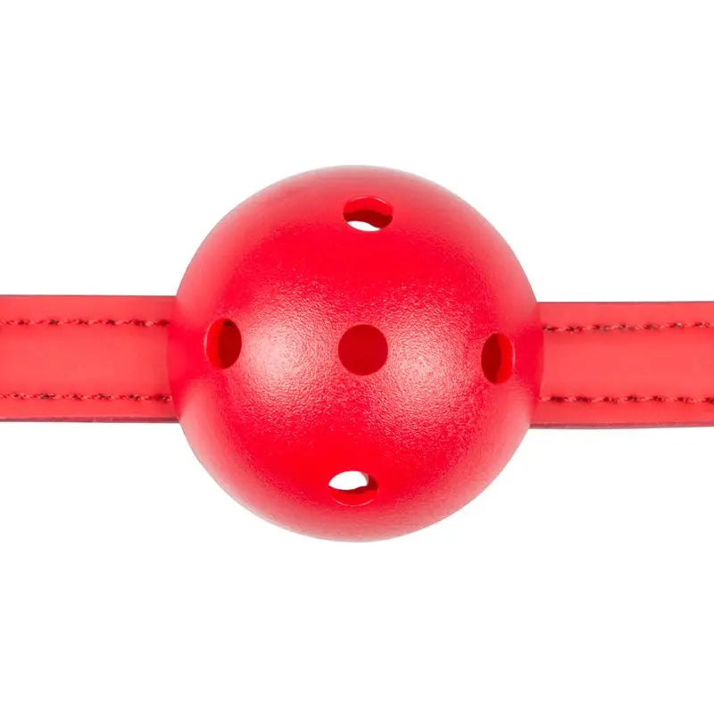 Ball Gag With PVC Ball Red Fetish Collection Discreet Intimate Essentials.